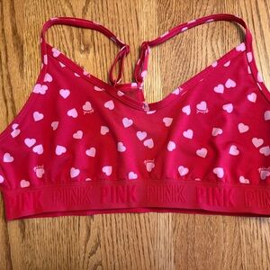 Victoria secret sport Vibrant Heart Print Bra with Elasticized Band